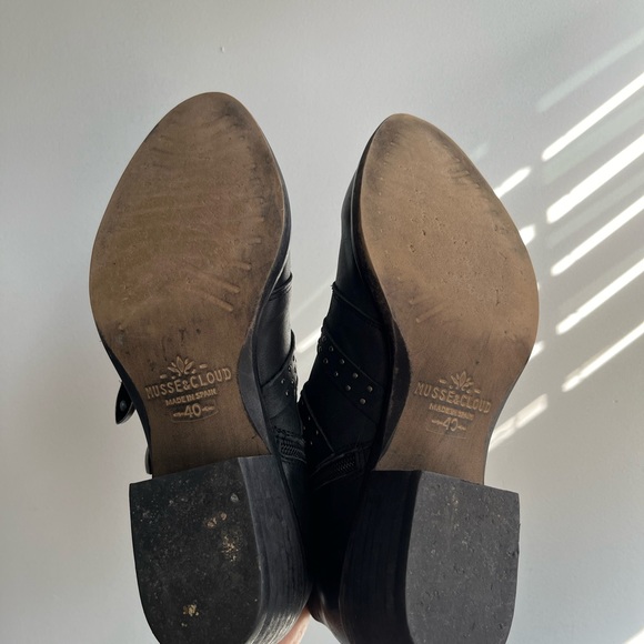 Musse and Cloud Black Buckle Ankle Boots Size 40 - Picture 10 of 14